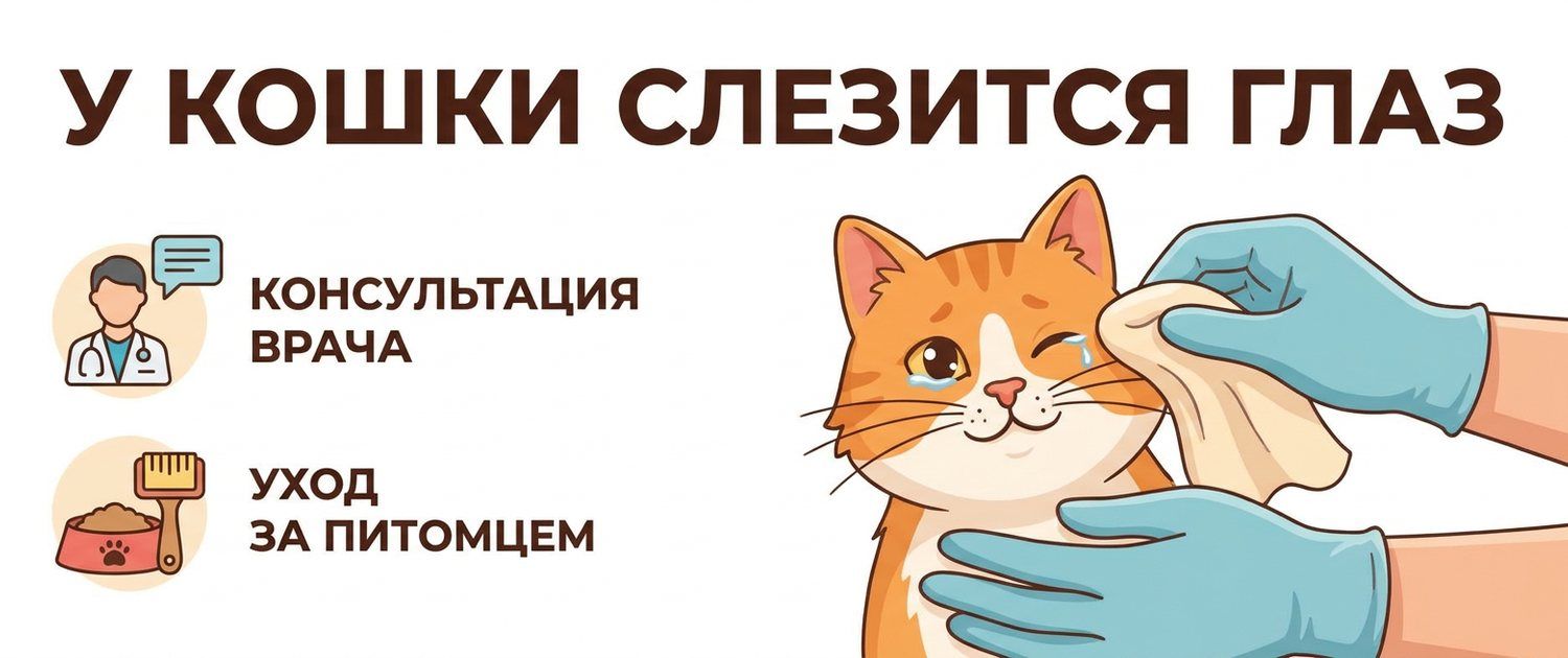 У кошки слезится глаз: причины и когда это срочно к врачу