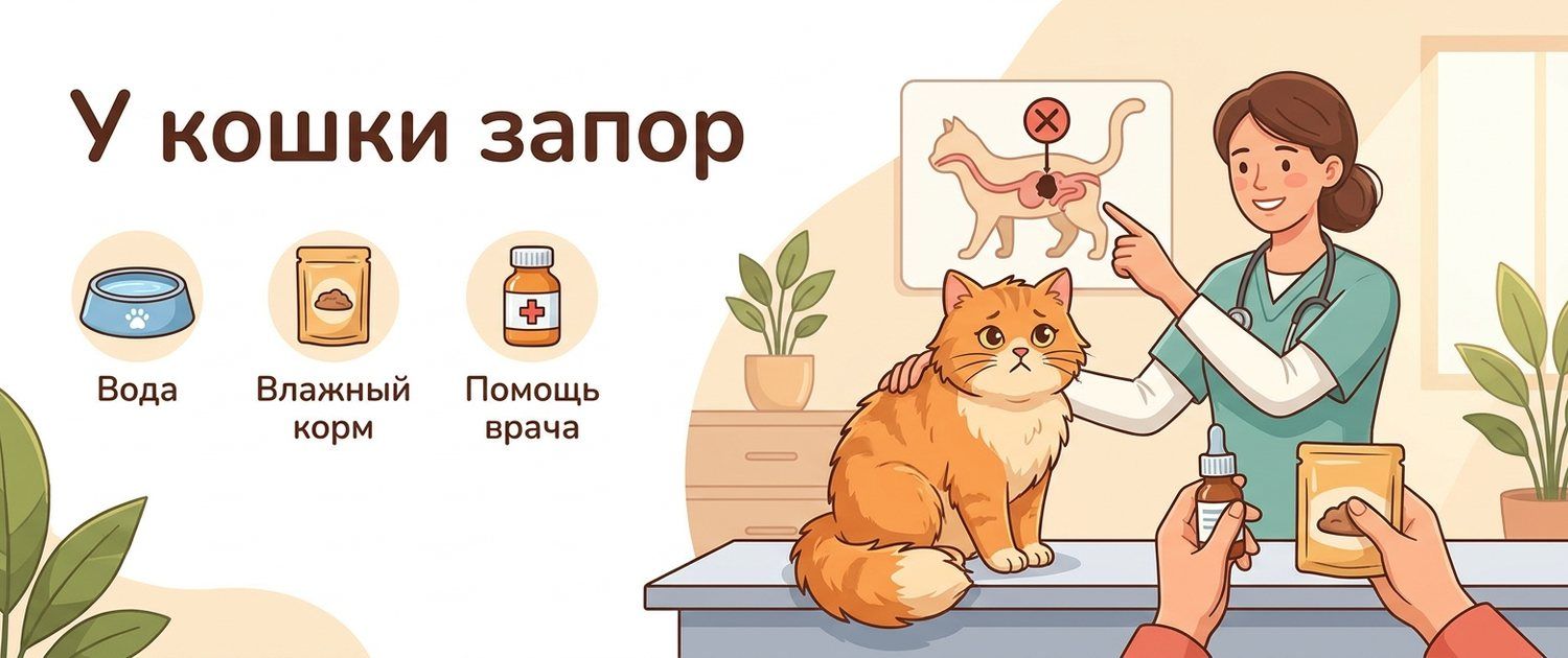 У кошки запор: сколько дней можно ждать и что делать дома