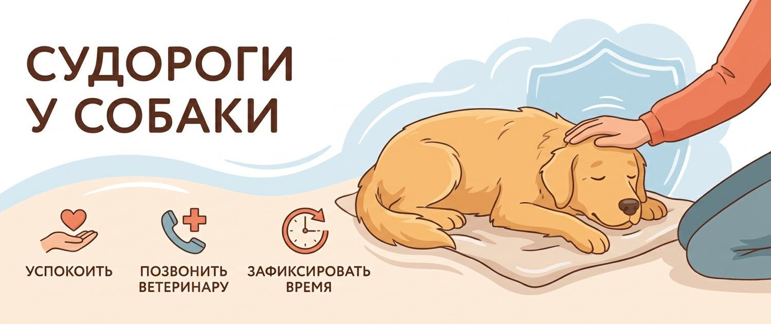 У собаки судороги: что делать в момент приступа и причины
