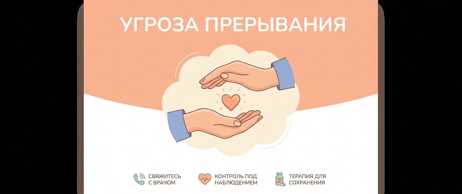 Угроза прерывания беременности: признаки и что делать