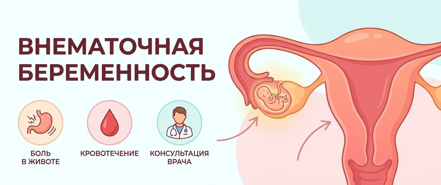 Внематочная беременность: признаки, симптомы и роль ХГЧ