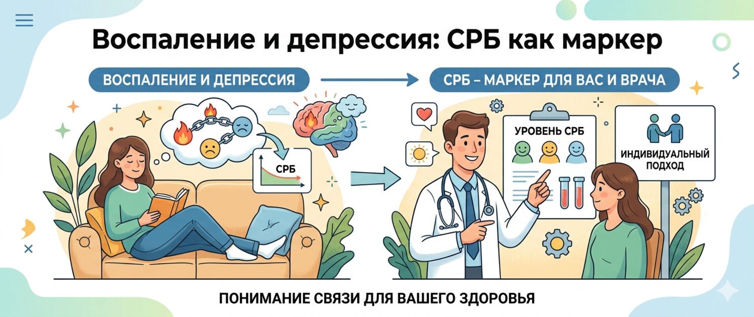 Воспаление и депрессия: СРБ как маркер воспалительной депрессии