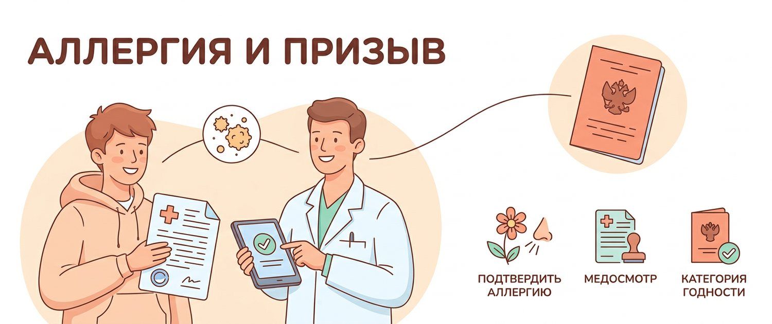 Берут ли в армию с аллергией: категория годности по форме