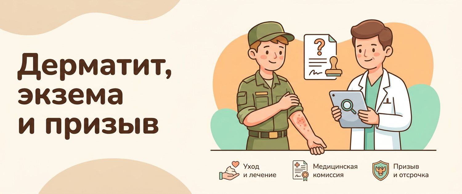 Берут ли в армию с дерматитом и экземой: статья 62 Расписания