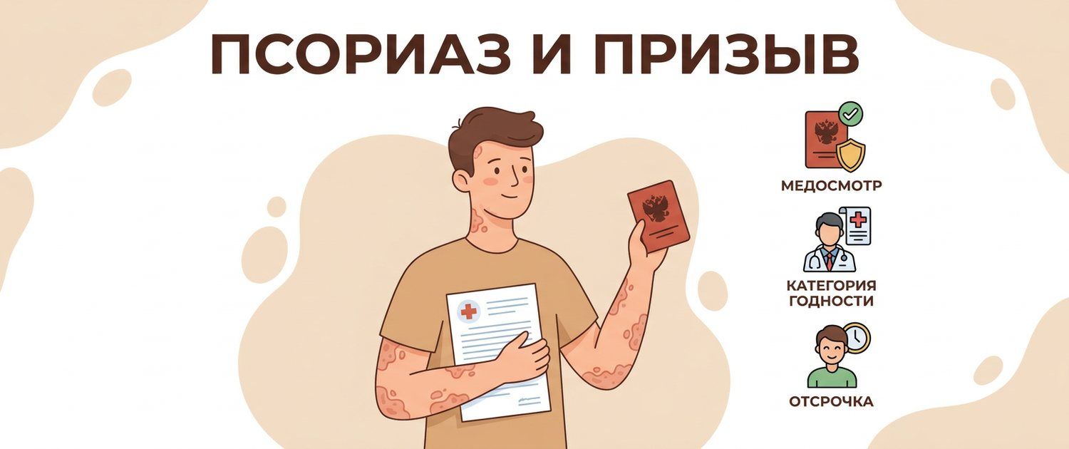 Берут ли в армию с псориазом: что решает статья 62 Расписания