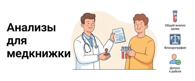 Анализы для медкнижки: список по группам профессий и сроки