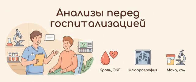 Анализы перед госпитализацией: список и сроки годности