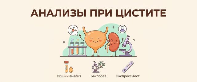 Какие анализы сдают при цистите: ОАМ, посев мочи и когда ИППП