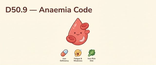D50.9 — Iron Deficiency Anaemia, Unspecified: What the Code Means