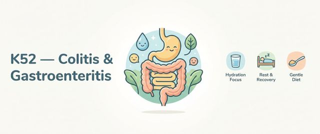 K52 — Noninfective Gastroenteritis and Colitis in ICD-10
