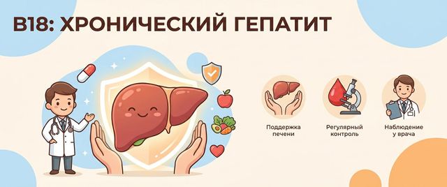 B18 — что за диагноз: хронический вирусный гепатит по МКБ-10