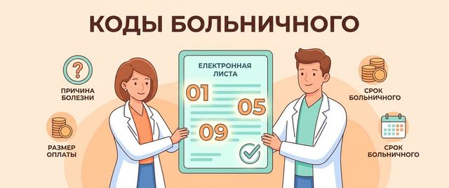 Коды больничного листа: расшифровка причины нетрудоспособности