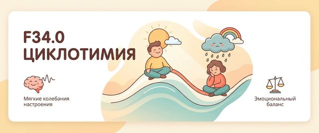 F34.0 — что за диагноз: циклотимия по МКБ-10 простыми словами