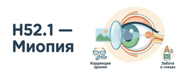 H52.1 — что за диагноз: миопия (близорукость) по МКБ-10