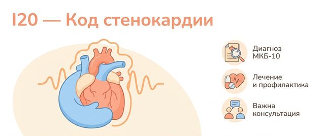 I20 — что за диагноз: код МКБ-10 стенокардии напряжения