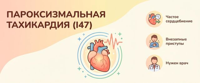 I47 — пароксизмальная тахикардия: что означает код МКБ-10