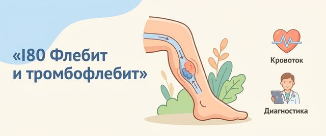 I80 — флебит и тромбофлебит: расшифровка кода МКБ-10 при тромбозе