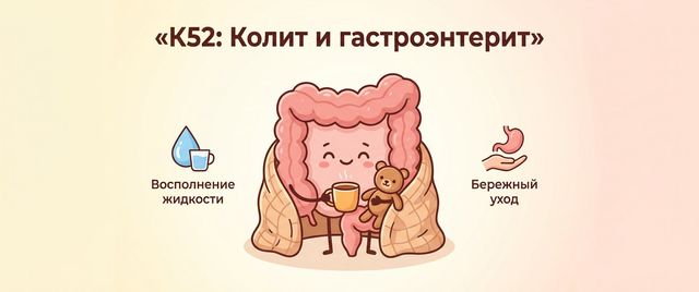 K52 — что за диагноз: колит и гастроэнтерит, расшифровка МКБ-10