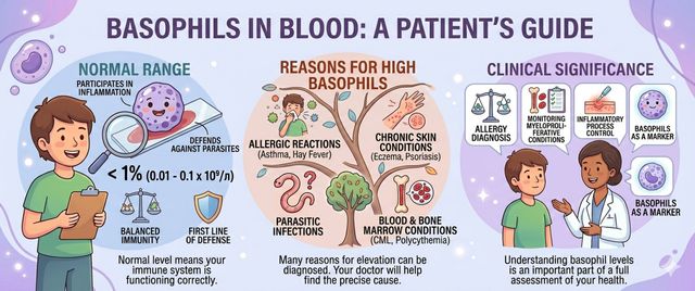 Basophils in Blood: Normal Levels, High and Low Causes