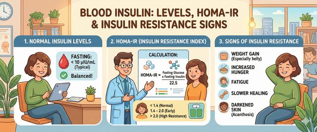 Insulin in Blood: Normal Levels, HOMA-IR and Insulin Resistance