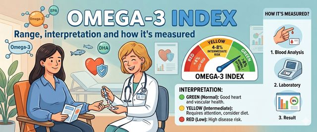 Omega-3 Index: Normal Range, Interpretation and How It's Measured