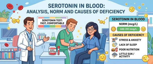Serotonin Blood Test: Normal Range, Deficiency and Symptoms