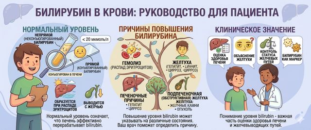 Билирубин в крови: норма, причины повышения и расшифровка