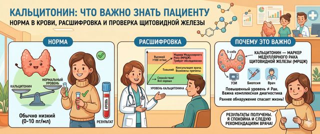 Кальцитонин: норма в крови, расшифровка и рак щитовидной железы