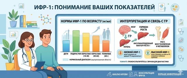 ИФР-1: норма по возрасту, расшифровка и связь с гормоном роста