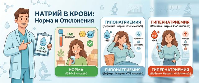 Натрий в крови: норма, причины отклонений и лечение