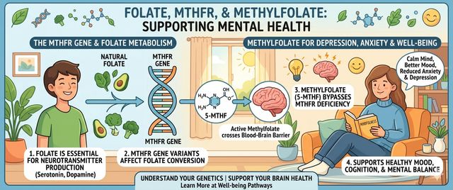 Folate and MTHFR: Methylfolate for Anxiety, Depression and Mind