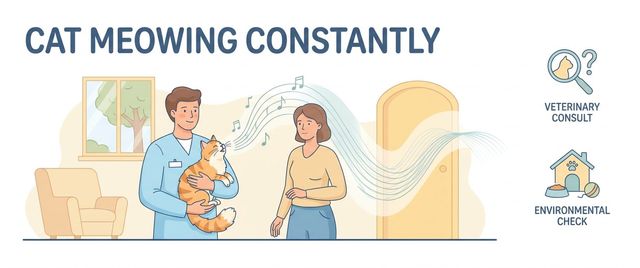 A Cat Meowing Constantly: Behaviour, Pain or Illness