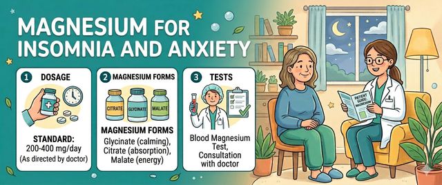 Magnesium for Insomnia and Anxiety: Doses, Forms and Tests