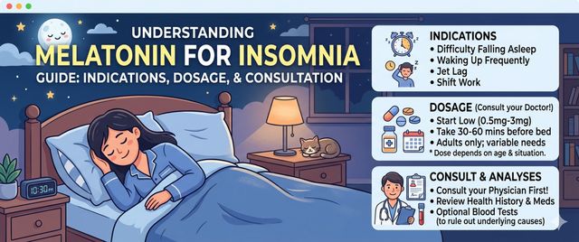 Melatonin for Insomnia: Dosage, Indications and Lab Tests