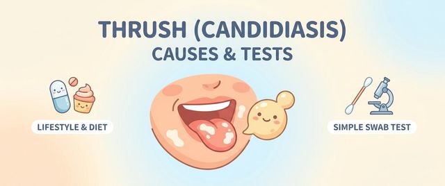 Thrush (Vaginal Candidiasis): Causes, Symptoms and Which Tests