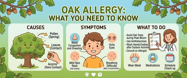 Oak Pollen Allergy: Symptoms, Cross-Reactions and Treatment