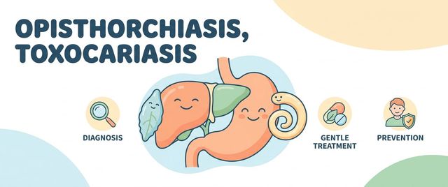 Opisthorchiasis and Toxocariasis: Symptoms, Tests, Treatment