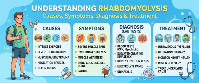 Rhabdomyolysis: Causes, Symptoms, Lab Tests and Treatment