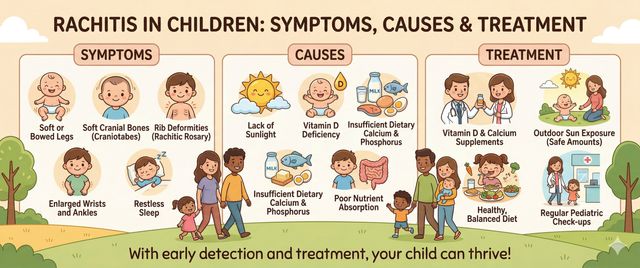 Rickets: Symptoms, Causes and Treatment in Children