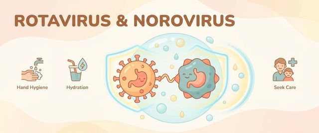 Rotavirus and Norovirus: Symptoms, Contagiousness, Vaccine