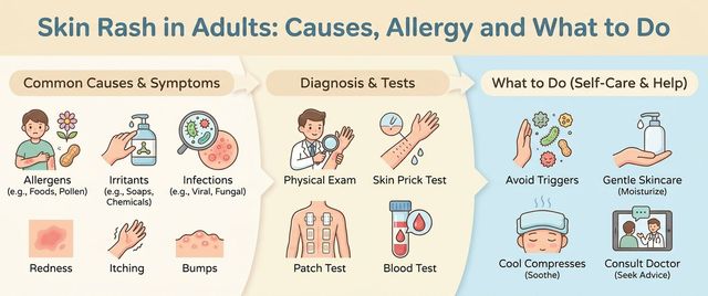 Skin Rash in Adults: Causes, Allergy and What to Do