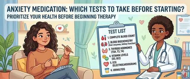 Anxiety Pills: Which Lab Tests to Take Before Starting Therapy