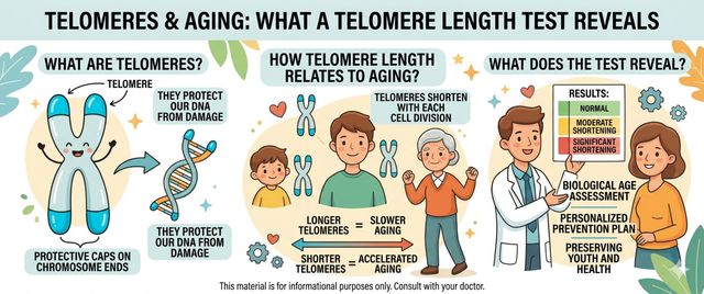 Telomere Length: What the Test Shows and How to Slow Aging