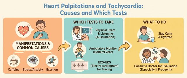 Heart Palpitations and Tachycardia: Causes and Which Tests