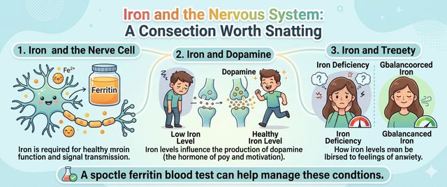 Iron and the Nervous System: Ferritin, Dopamine and Anxiety
