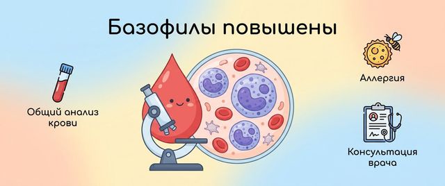 Базофилы повышены: причины базофилии, норма и что делать