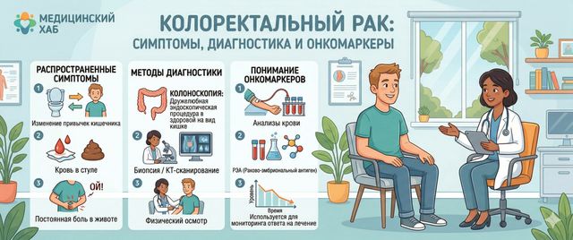 Колоректальный рак: симптомы, диагностика и онкомаркеры