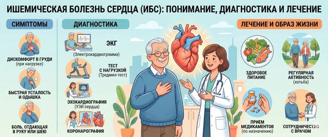 Ишемическая болезнь сердца: симптомы, диагностика и лечение