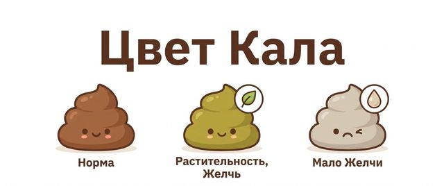 Цвет кала: о чем говорит зеленый, черный, светлый стул