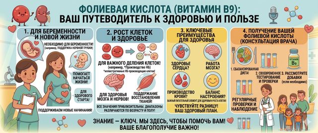 Фолиевая кислота: для чего нужна, нормы и как принимать